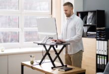 sit-stand desks and standing desk converte